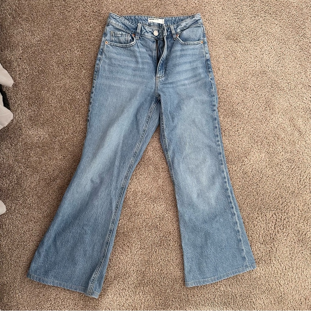 Garage flare jeans short